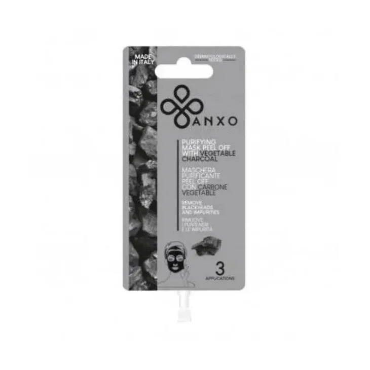 Anxo Maschera Peel Off Detox Al Carbone Vegetale Per Pelle Impura 1 Pezzo