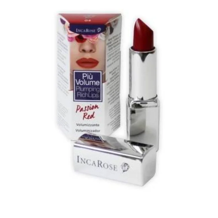 Incarose Più Volume Plumping Richlips 04 Passion Red Rossetto 4,5 ml