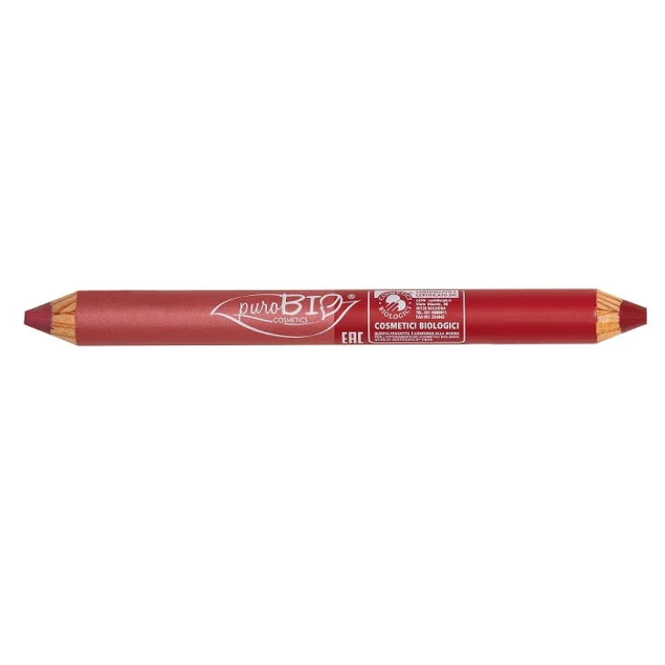PUROBIO COSMETICS MATITONE DUO DAY/NIGHT PER LABBRA 2 ROSA CORALLO/ROSSO CILIEGIA