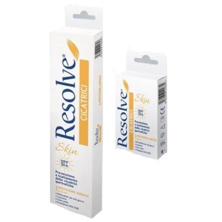 Resolve Cicatrici Skin SPF50+ Protezione adesiva 3 Protezioni da 7,5 cm
