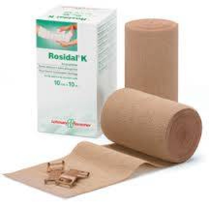 Benda Elastica Rosital K Compressione Forte 6X500 cm con Graffette