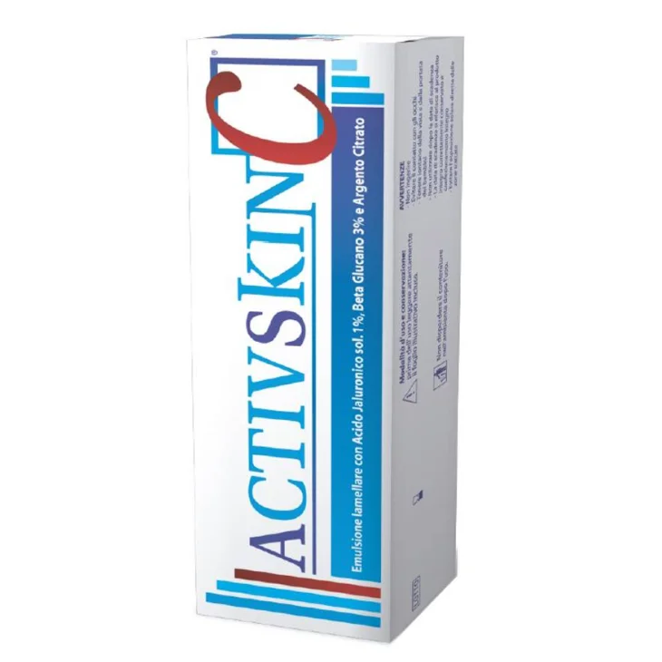 EMULSIONE IAMELLARE ACTIV SKIN CON ACIDO JALURONICO 1% BETAGLUCANO 3% E ARGENTO CITRATO 30 ML