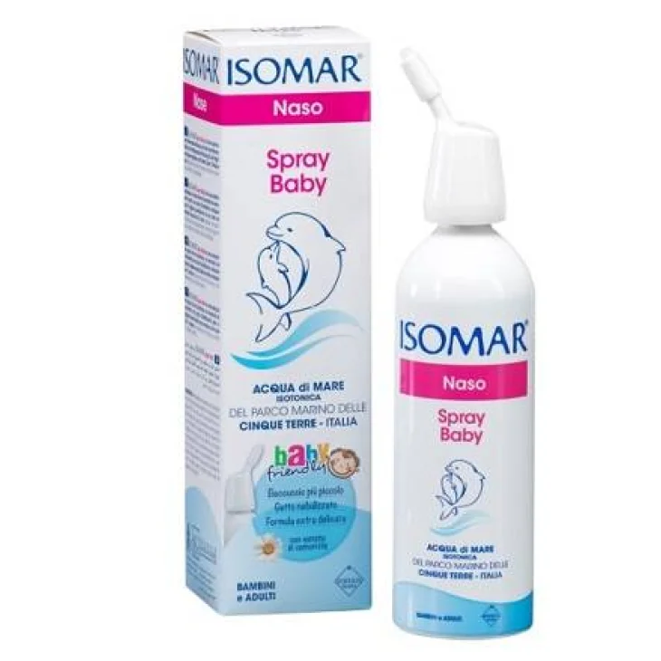 Isomar Spray Baby con Camomilla Soluzione nebulizzante per il naso per bambini 100 ml