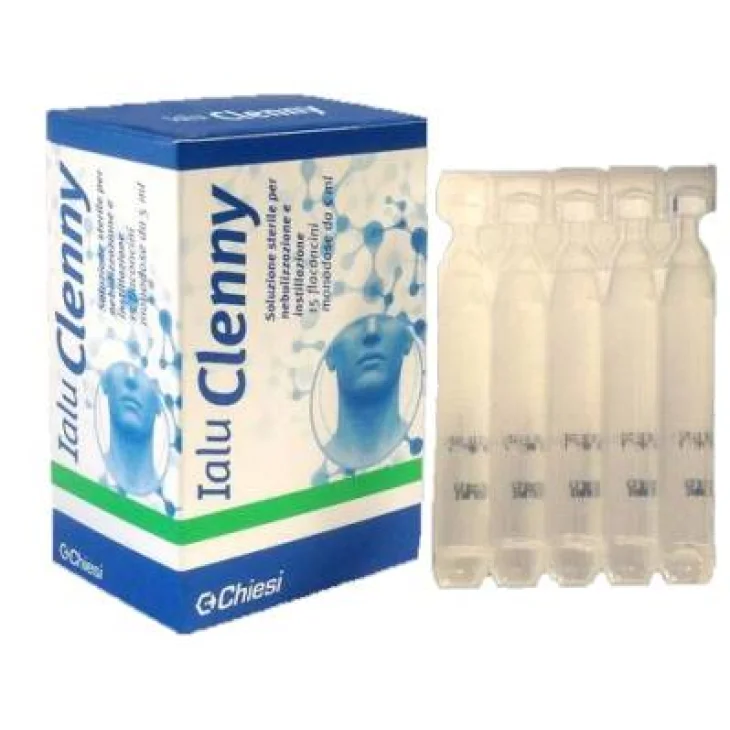 Ialu Clenny Soluzione Sterile per nebulizzazione con Acido Ialuronico 15 Flaconcini 5 ml
