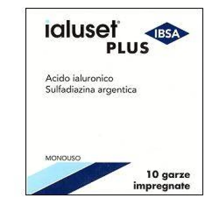 Ialuset Garza Medicata 10 x10 cm 10 Pezzi