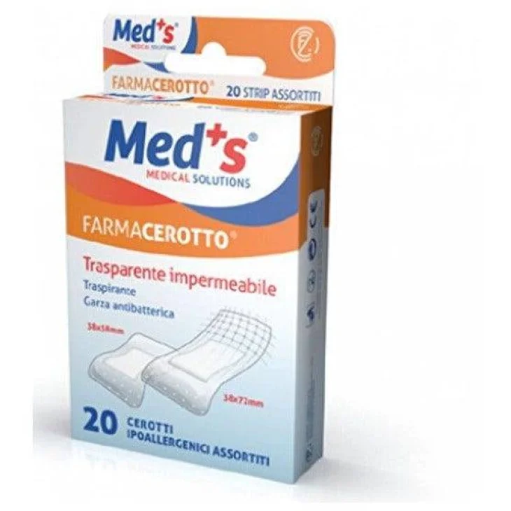 Med's Cerotto trasparente e impermeabile 20 Cerotti