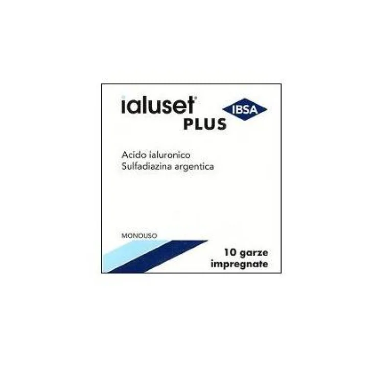 Ialuset Plus Garza con Acido Ialuronico 10 Garze