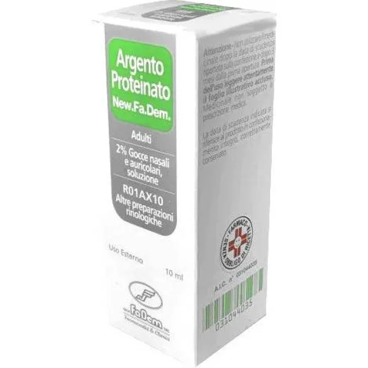 New.fa.dem. Argento Proteinato Gocce Nasali E Auricolari, Soluzione