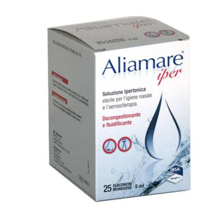 ALIAMARE 25 FLACONCINI IPERTONICI DA 5 ML