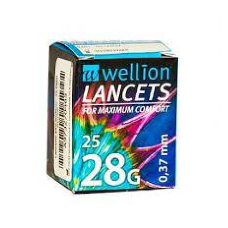 Wellion G28 Lancette Pungidito Monouso 25 Pezzi