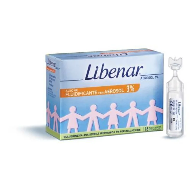 Libenar Aerosol Ipertoniche 3% 18 flaconcini monouso
