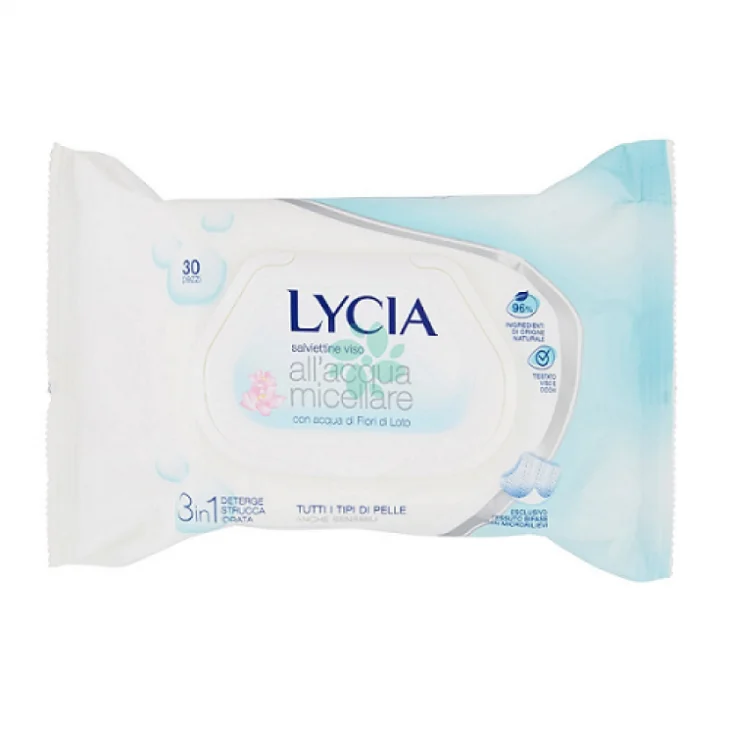 Lycia Acqua Micellare Salviette Struccanti 30 pezzi