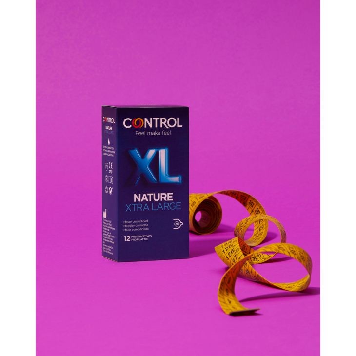 Control Nature Xtra Large Preservativi in Lattice Naturale 12 Pezzi