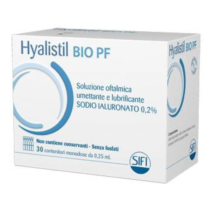 Hyalistil Bio Soluzione Oftalmica Monodose a Base di Acido Ialuronico 0,2% 30 Flaconi 0,25 ml