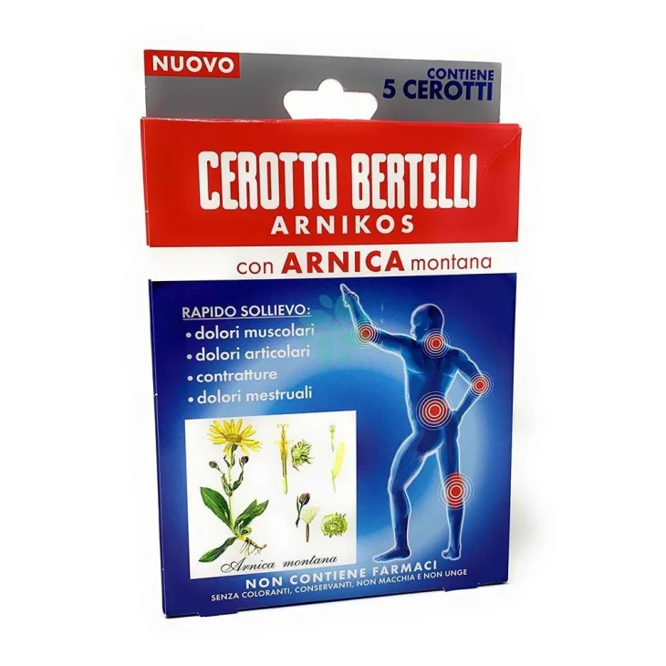 Cerotto Bertelli Arnikos Con Arnica Montana 5 Pezzi