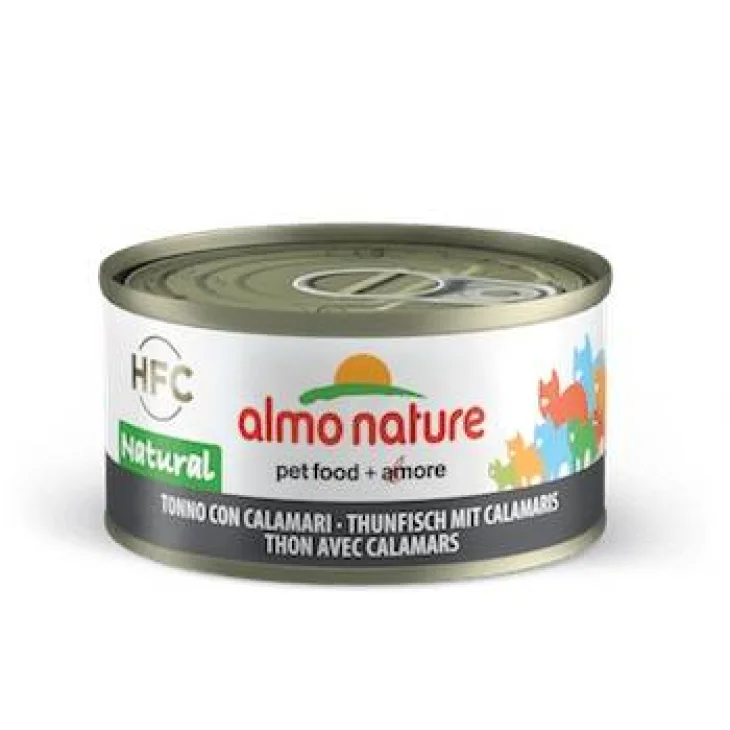 Almo Nature Cat Tonno con Calamari Alimento umido per gatti 70 g