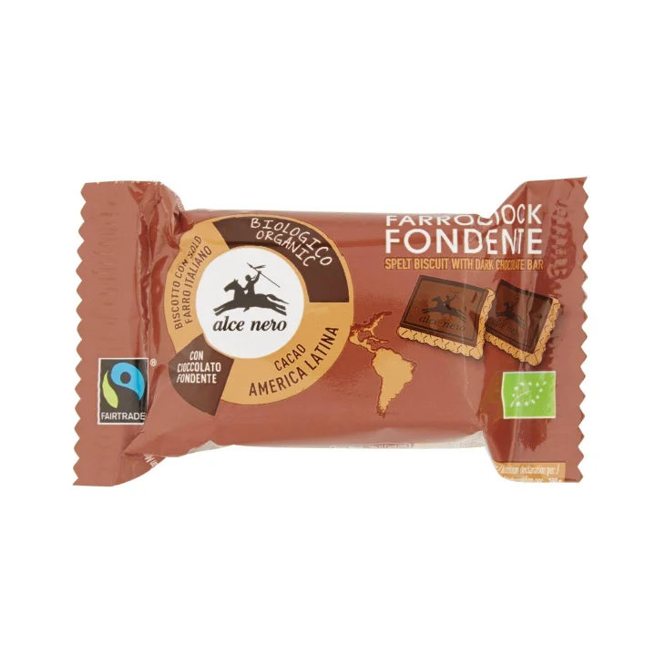 Alce Nero Farrociok Biscotto di Farro e Cioccolato Fondente Bio 28 g