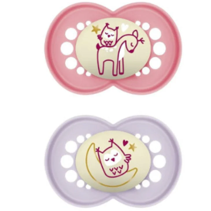 Mam Night Succhietto in Silicone 6+ mesi Femmina 2 pezzi Mam Night Succhietto in Silicone 6+ mesi Femmina 2 pezzi