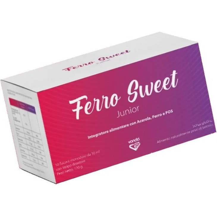 Ferro Sweet Junior Integratore Ferro e Vitamine 10 flaconcini monodose