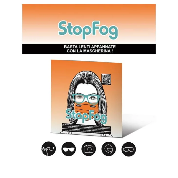 Stop Fog Panno Antiappannamento in Microfibra 1 Pezzo