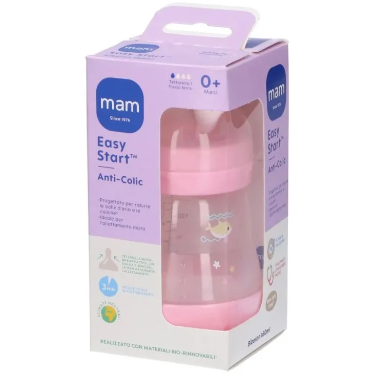 Mam Easy Start Biberon Anti-Colica Rosa 160 ml