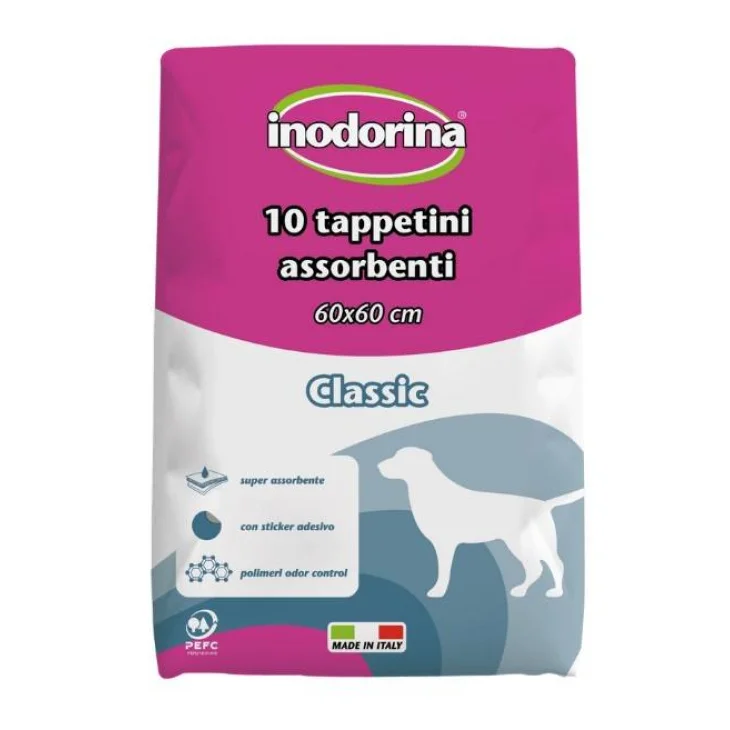 Inodorina Tappetino Igienico 60x60 cm 10 pezzi