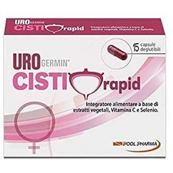 Urogermin Cisti Rapid Drenante per il benessere delle vie urinarie 15 Capsule Deglutibili