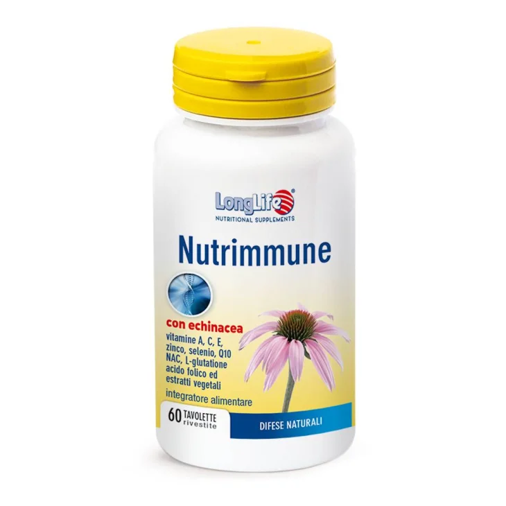 Longlife Nutrimmune Integratore con 21 Fattori Immunoprotettivi 60 tavolette