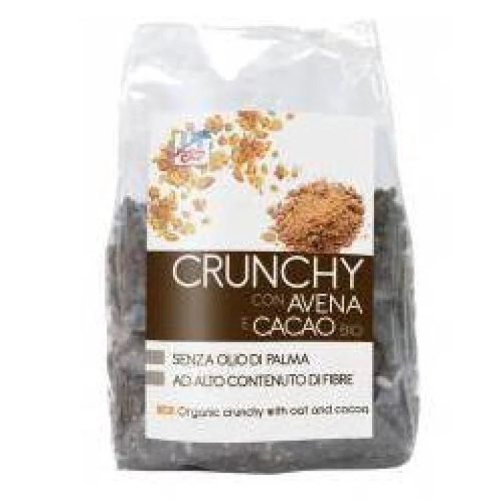 FSC CRUNCHY CON AVENA E CACAO BIO AD ALTO CONTENUTO DI FIBRECON OLIO DI GIRASOLE SENZA OLIO DI PALMA 375 G