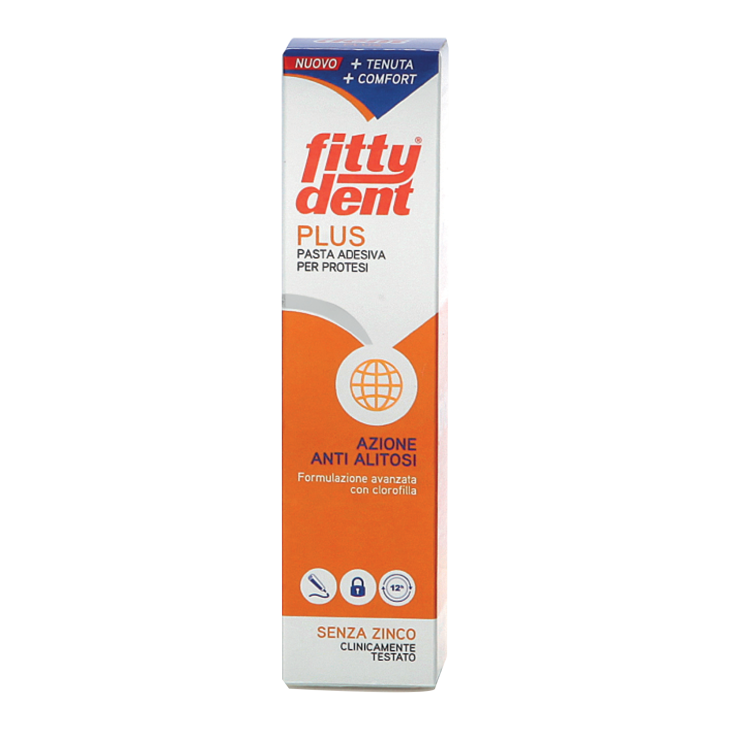 FittyDent Plus Pasta Adesiva per Protesi senza Zinco 40 g