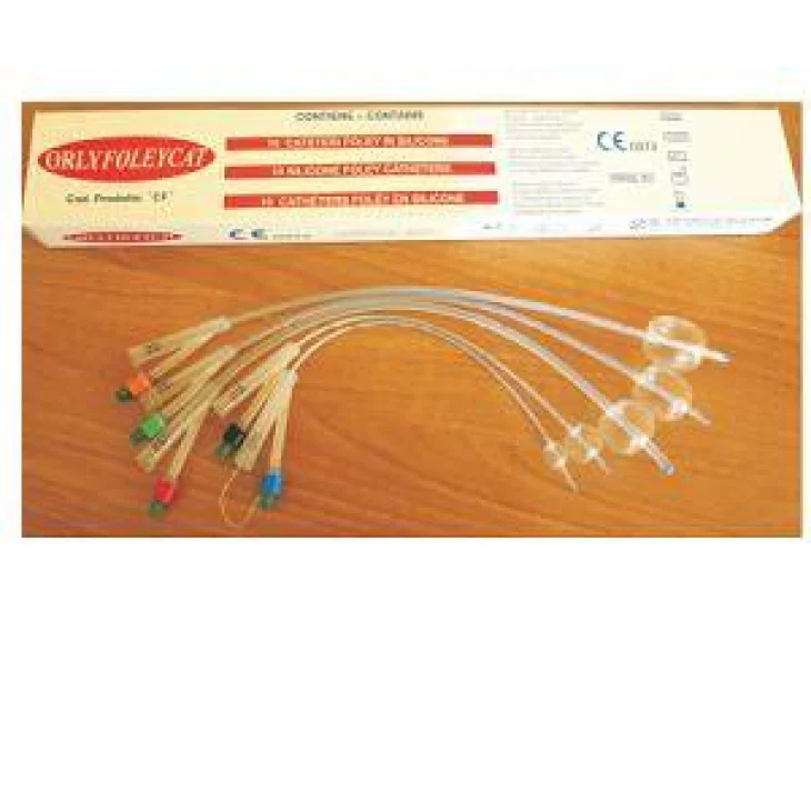 CATETERE FOLEY ORLYFOLEYCAT IN SILICONE CH 12 UOMO 2 VIE 1 PEZZO
