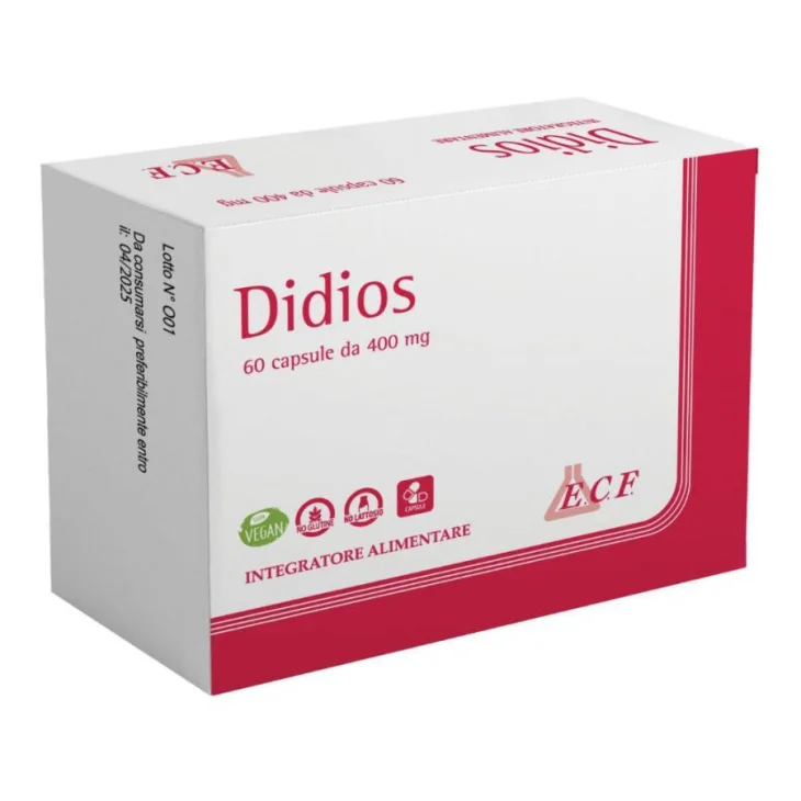 E.c.f. Didios Integratore Vitamina D3 e Calcio Ossa 60 Capsule