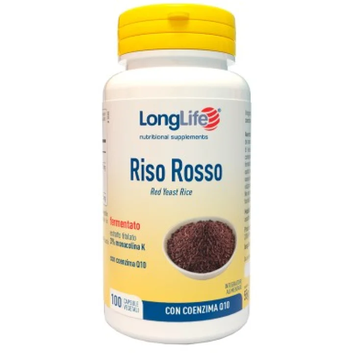 Longlife Riso Rosso Fermentato Integratore Colesterolo 100 capsule vegetali