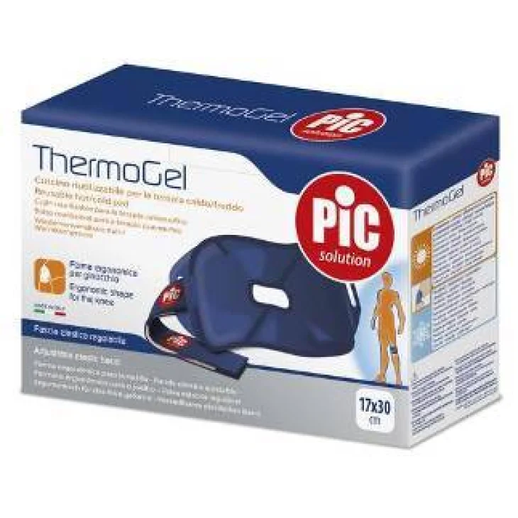 Pic Thermogel Cuscinetto Caldo-Freddo con Fascia per il ginocchio