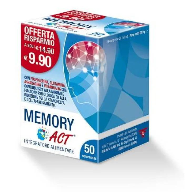 Linea Act Memory Act Integratore per la concentrazione 50 Compresse