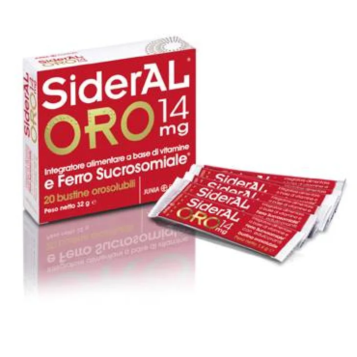 Sideral Oro 14 mg Integratore a base di ferro 20 Bustine