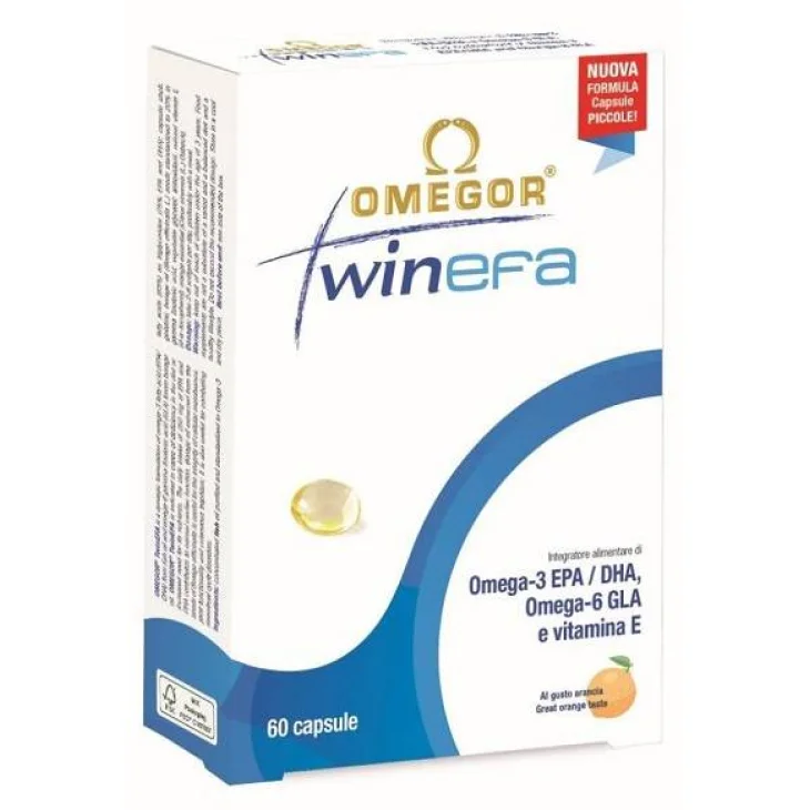 Omegor Twinefa New Integratore per la funzione cardiaca 60 Capsule