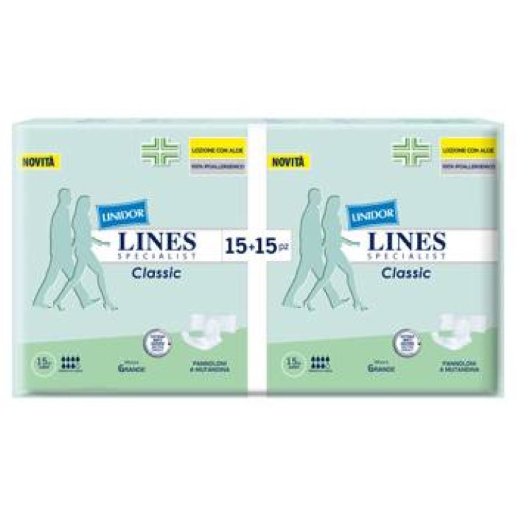 Lines Specialist Classic Super Pannolone a Mutanda MG 30 Pezzi
