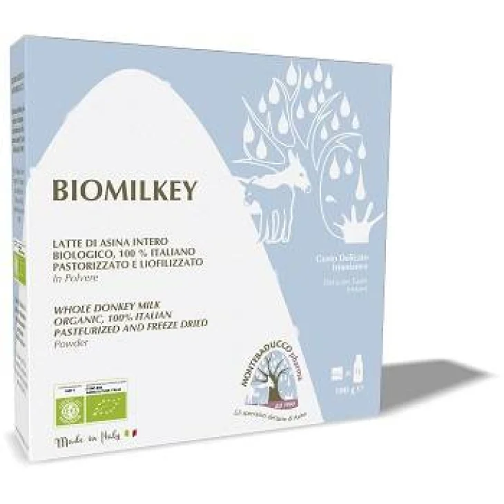 Biomilkey Latte di asina Bio pastorizzato e liofilizzato 100 g