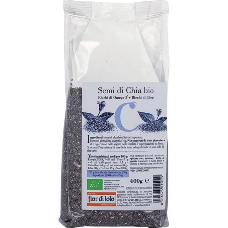 Fior di Loto Semi Di Chia Bio 400 g
