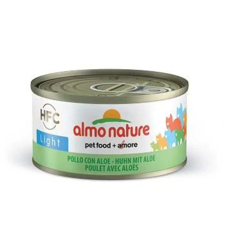 Almo Nature Hfc Cat Light Cibo umido per gatti con Pollo Con Aloe 70 g