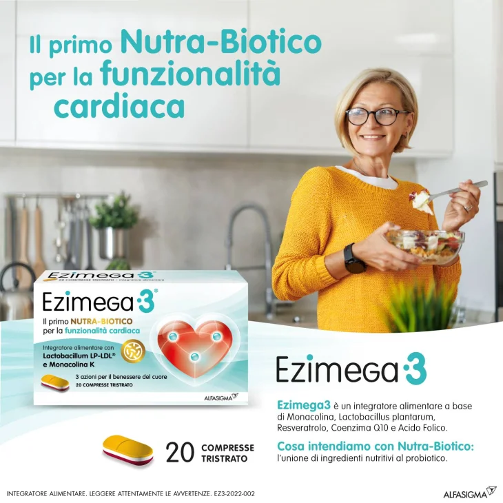 Ezimega 3 Integratore per la flora batterica intestinale 20 Compresse