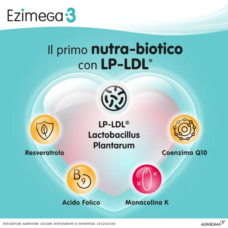 Ezimega 3 Integratore per la flora batterica intestinale 20 Compresse