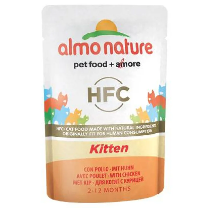 Almo Nature Kitten con Pollo Alimento per gatti adulti 55 g