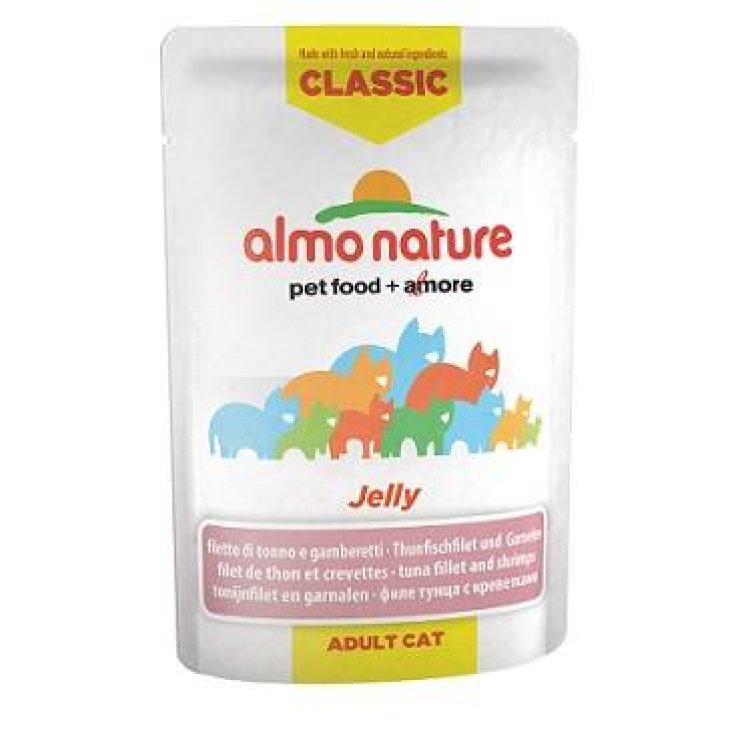 Almo Nature Classic Tonno e Gamberetti Alimento umido per gatti 55 g