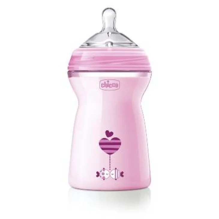Chicco Biberon Natural Feeling 6m+ Girl a Flusso Rapido 330 ml