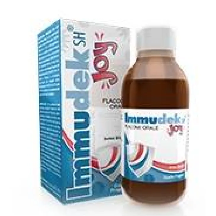 ShedirPharma Immudek Joy Integratore per il sistema immunitario Gusto Fragola 200 ml