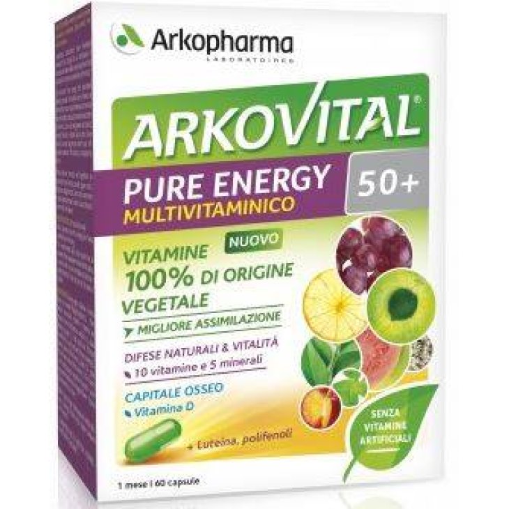 Arkopharma Arkovital Pure Energy 50+ Integratore Multivitaminico 60 capsule