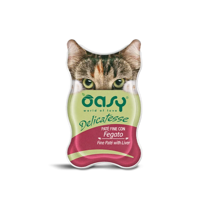 Oasy Wet Cat Delicatesse Patè per Gatti con Fegato 85 g