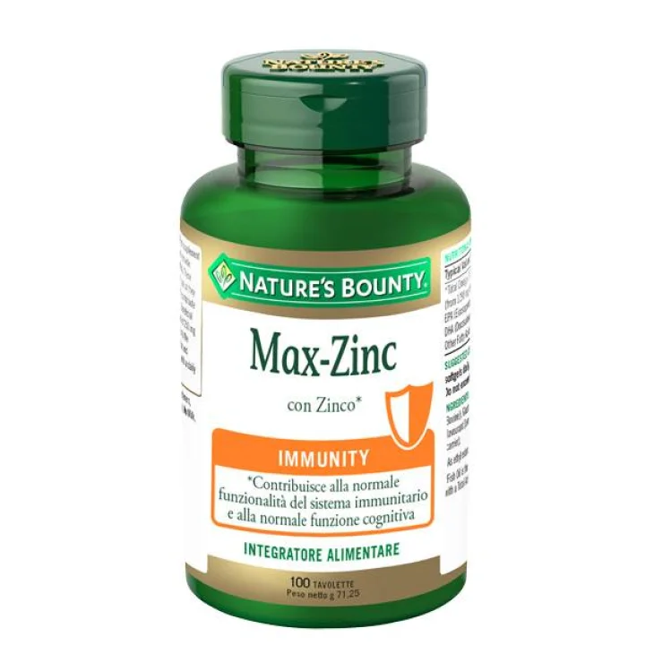 Nature's Bounty Max Zinc 100 Tavolette